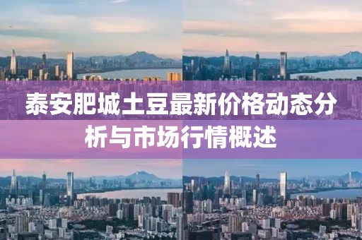 泰安肥城土豆最新价格动态分析与市场行情概述