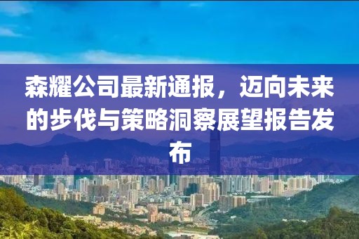森耀公司最新通报，迈向未来的步伐与策略洞察展望报告发布