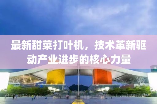 最新甜菜打叶机，技术革新驱动产业进步的核心力量