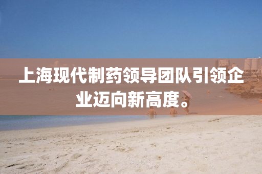 上海现代制药领导团队引领企业迈向新高度。