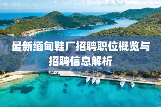最新缅甸鞋厂招聘职位概览与招聘信息解析