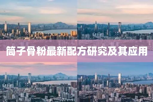 筒子骨粉最新配方研究及其应用