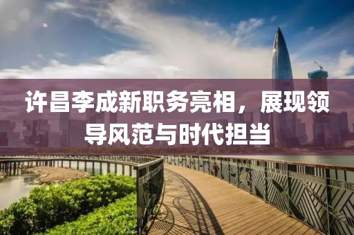 许昌李成新职务亮相，展现领导风范与时代担当