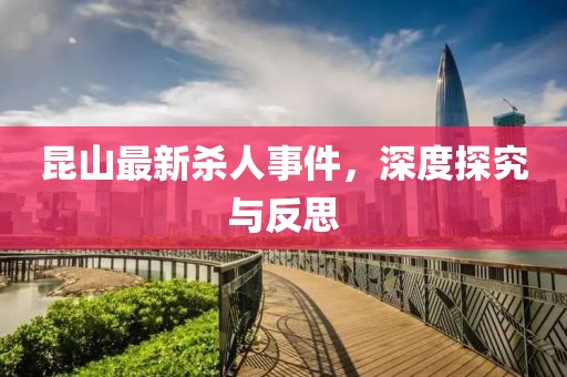 昆山最新杀人事件，深度探究与反思
