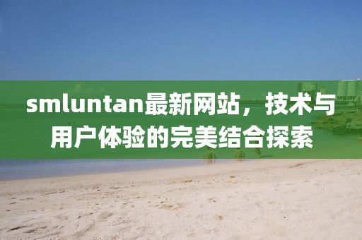 smluntan最新网站，技术与用户体验的完美结合探索