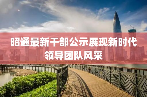 昭通最新干部公示展现新时代领导团队风采