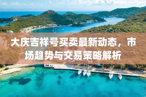大庆吉祥号买卖最新动态，市场趋势与交易策略解析