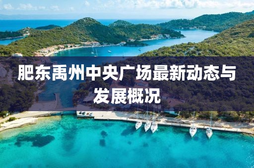肥东禹州中央广场最新动态与发展概况