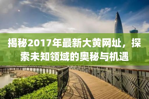 揭秘2017年最新大黄网址，探索未知领域的奥秘与机遇