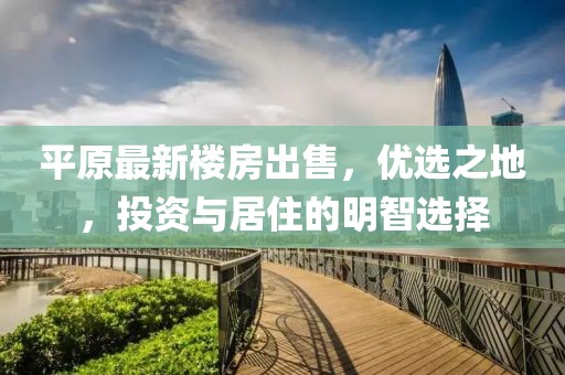 平原最新楼房出售，优选之地，投资与居住的明智选择