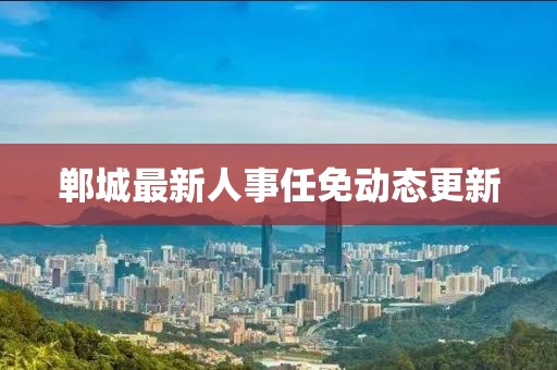 郸城最新人事任免动态更新