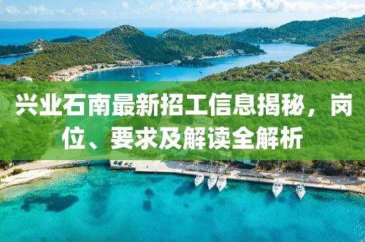 兴业石南最新招工信息揭秘，岗位、要求及解读全解析