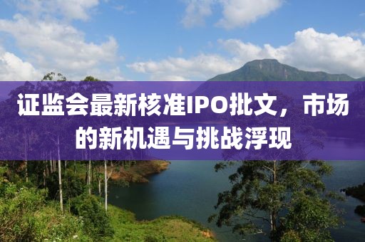 证监会最新核准IPO批文，市场的新机遇与挑战浮现