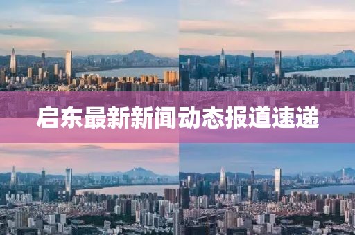 启东最新新闻动态报道速递