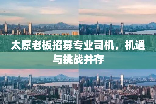 太原老板招募专业司机，机遇与挑战并存