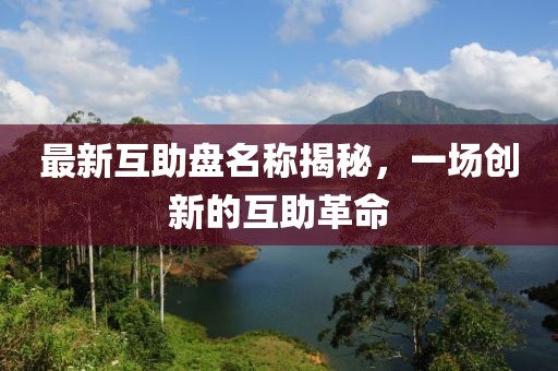 最新互助盘名称揭秘，一场创新的互助革命