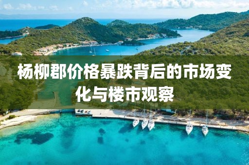 杨柳郡价格暴跌背后的市场变化与楼市观察