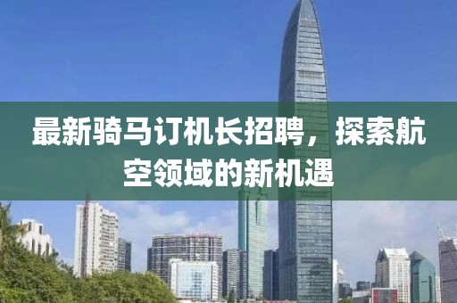 最新骑马订机长招聘，探索航空领域的新机遇