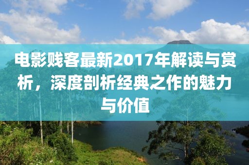 电影贱客最新2017年解读与赏析，深度剖析经典之作的魅力与价值