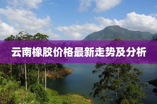 云南橡胶价格最新走势及分析