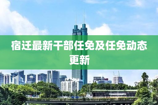 宿迁最新干部任免及任免动态更新