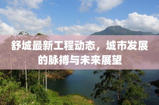 舒城最新工程动态，城市发展的脉搏与未来展望