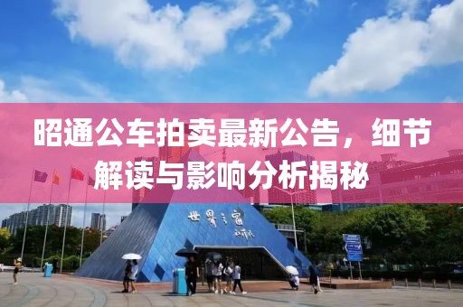 昭通公车拍卖最新公告，细节解读与影响分析揭秘
