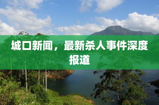 城口新闻，最新杀人事件深度报道