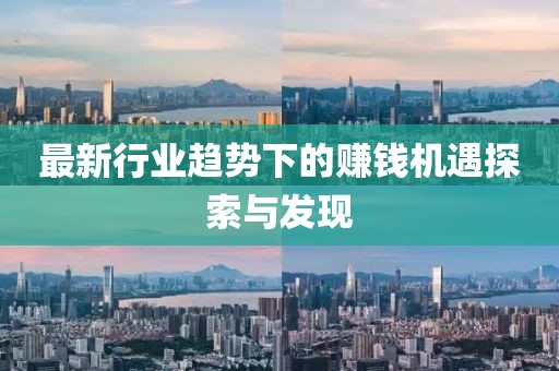 最新行业趋势下的赚钱机遇探索与发现