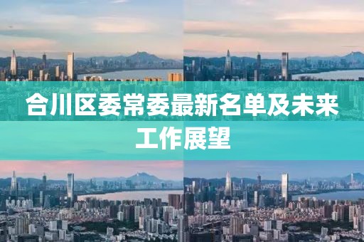 合川区委常委最新名单及未来工作展望