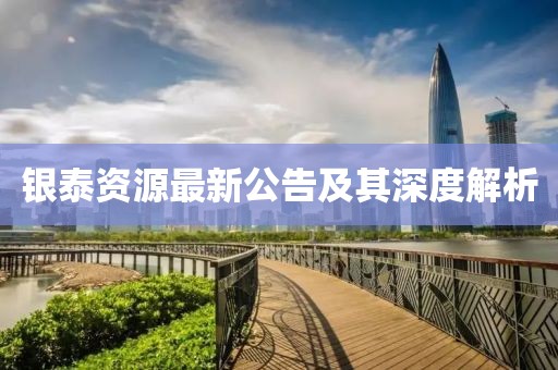 银泰资源最新公告及其深度解析