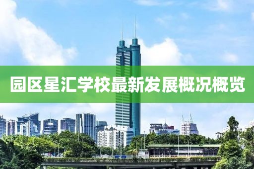 园区星汇学校最新发展概况概览