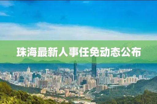 珠海最新人事任免动态公布