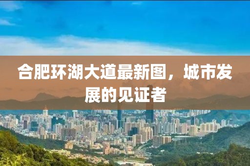 合肥环湖大道最新图，城市发展的见证者