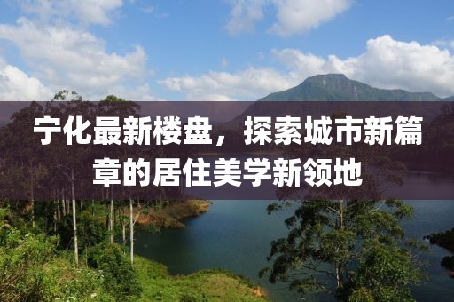 宁化最新楼盘，探索城市新篇章的居住美学新领地