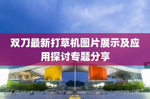 双刀最新打草机图片展示及应用探讨专题分享