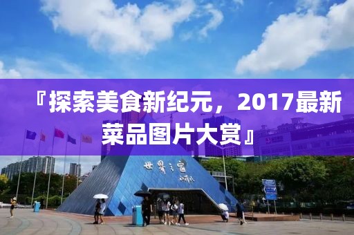 『探索美食新纪元，2017最新菜品图片大赏』