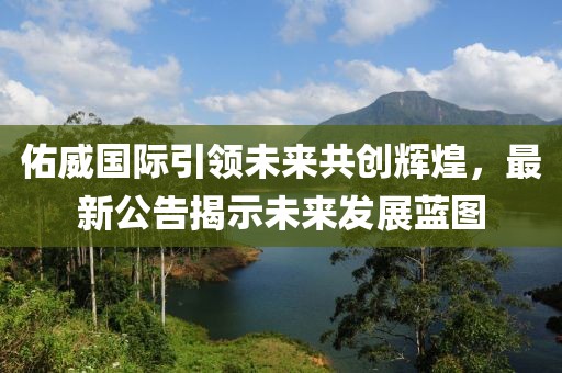 佑威国际引领未来共创辉煌，最新公告揭示未来发展蓝图