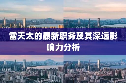 雷天太的最新职务及其深远影响力分析