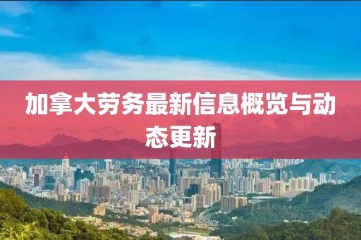 加拿大劳务最新信息概览与动态更新