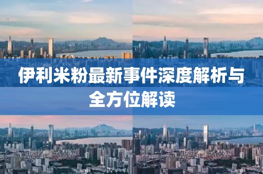 伊利米粉最新事件深度解析与全方位解读