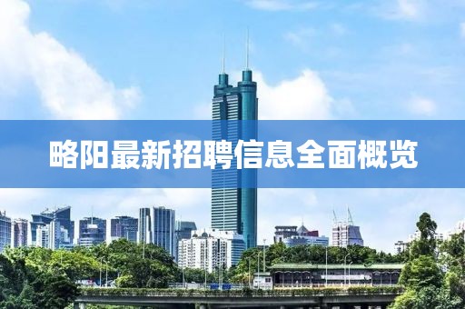略阳最新招聘信息全面概览