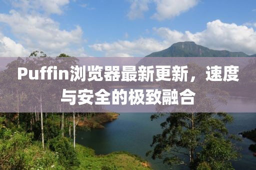 Puffin浏览器最新更新，速度与安全的极致融合