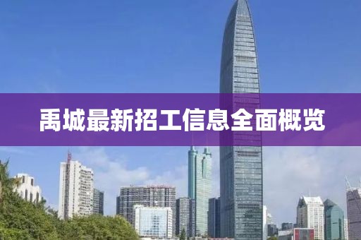 禹城最新招工信息全面概览