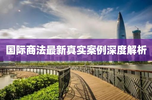 国际商法最新真实案例深度解析