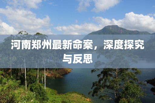 河南郑州最新命案，深度探究与反思