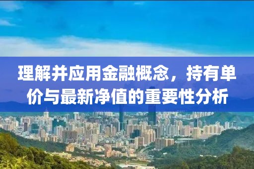 理解并应用金融概念，持有单价与最新净值的重要性分析