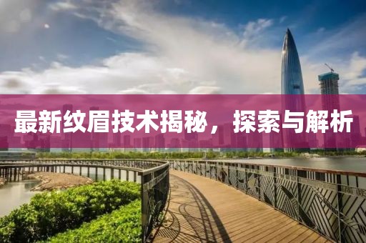 最新纹眉技术揭秘，探索与解析