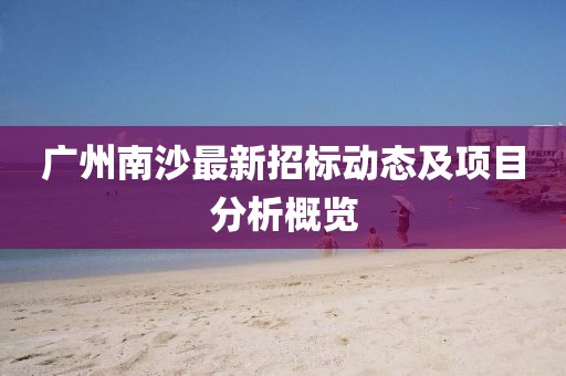 广州南沙最新招标动态及项目分析概览