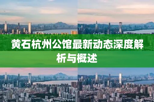 黄石杭州公馆最新动态深度解析与概述